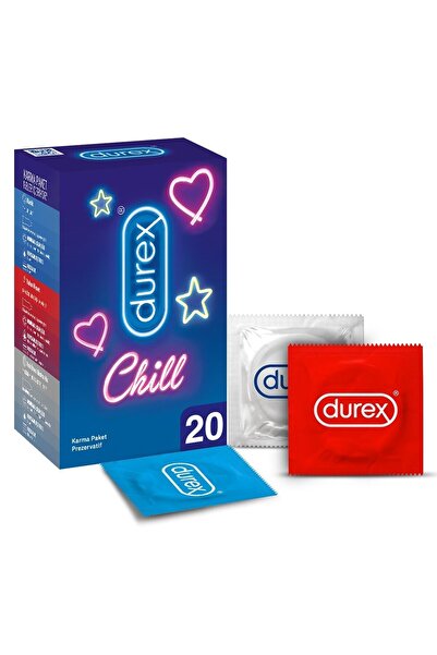 Durex Koruyucu Chill Karma Prezervatif Ekonomik Paket 20’li