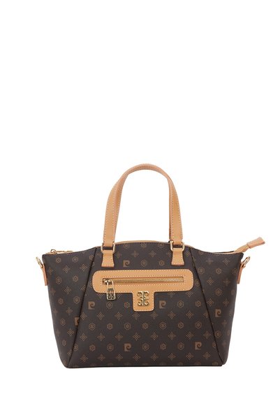 Pierre Cardin Kahve Monogram Kadın Omuz Çantası 05PO22K1593