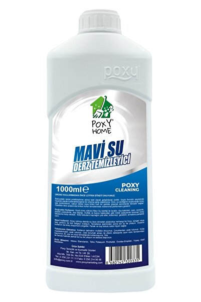 Poxy Home Mavi Su Derz Armatür Duşakabin Temizleyici 1000 ml