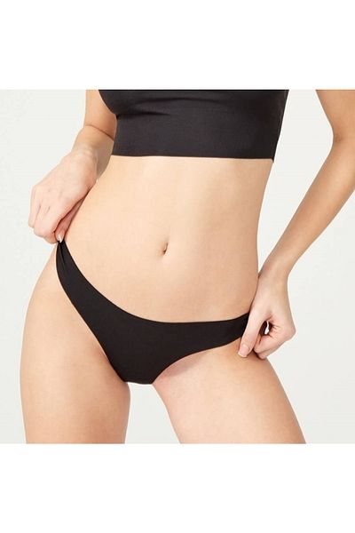 Malinka Soft Cotton Red Non-Feeling Non-Marking Seamless Laser Cut Thong String Panties