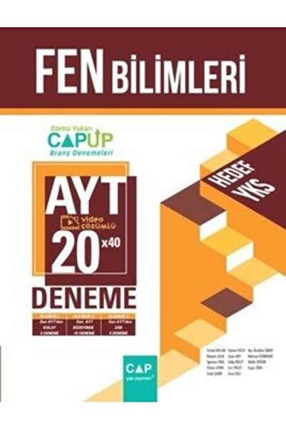 Çap Yayınları Yayınları Ayt Fen Bilimleri 20 X 40 Up Deneme
