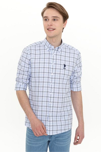 U.S. Polo Assn. Ανδρικό πουκάμισο - Navy Blue