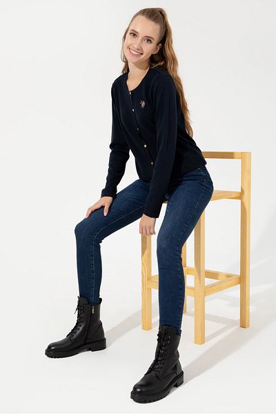 U.S. Polo Assn. Γυναικεία ζακέτα Navy Blue Catine-sk22
