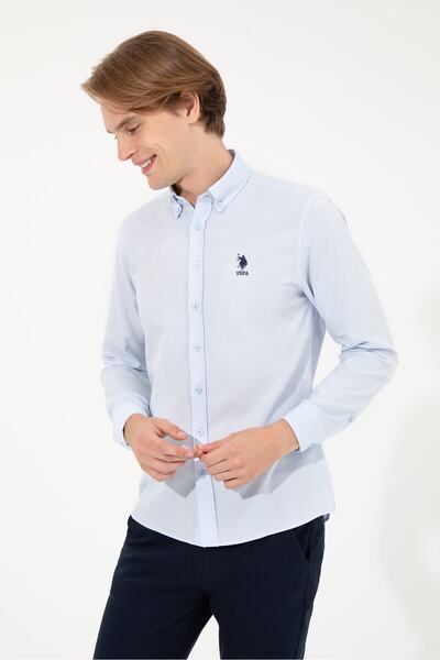 U.S. Polo Assn. Açık Mavi Erkek Gömlek
