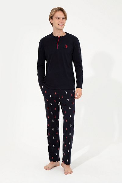 U.S. Polo Assn. Σετ ανδρικές πιτζάμες Navy Blue