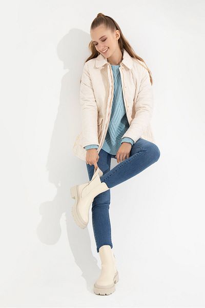 U.S. Polo Assn. Palton de damă bej Edra22k