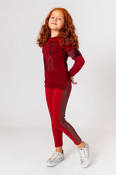 incity Girl's Leather Detailed Tights