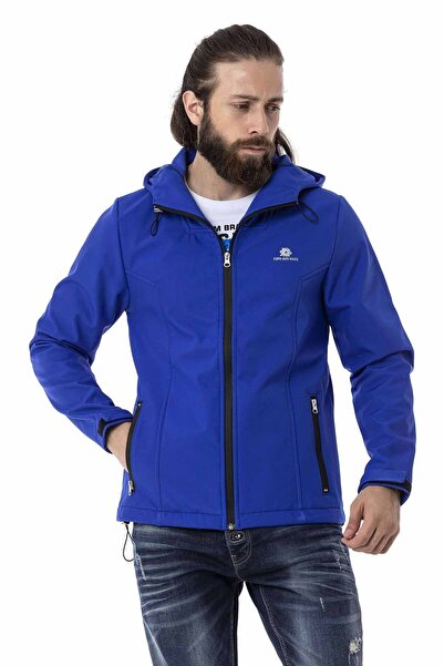 Cipo&Baxx Cj285 Softshell Termal Şardonlu Mavi Ceket