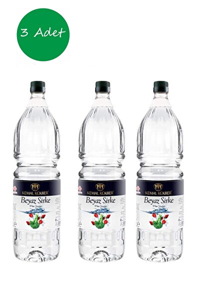 Kemal Kükrer 3 Adet Beyaz Sirke (klasik) 1000ml Pet Şişe