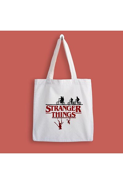 designedfy Geantă din stofă cu imprimeu Stranger Things 4