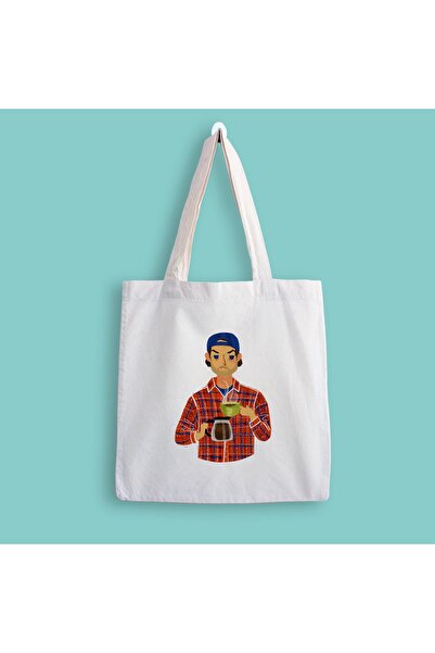 designedfy Gilmore Girls Luke Printed υφασμάτινη τσάντα