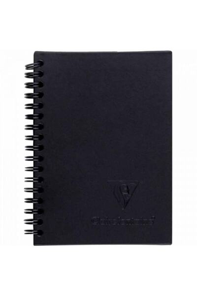 Clairefontaine Carbon 120 г Чорний спіральний альбом для малювання 60 сторіно...