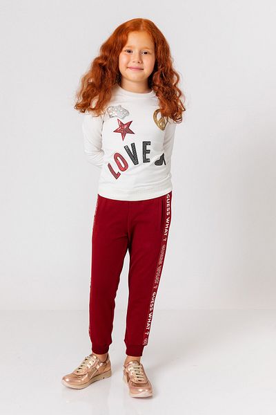 incity Girl's Text Printed Sweatpants