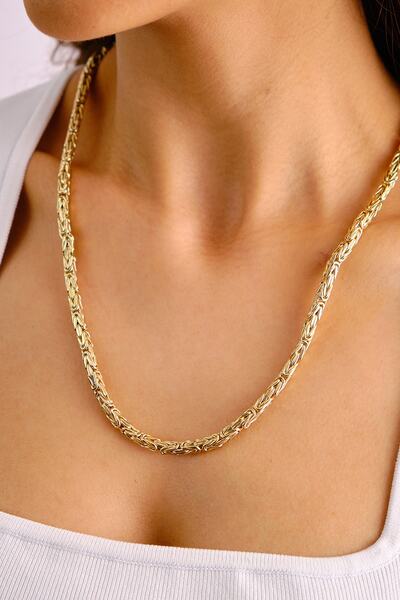 LİLAK KUYUMCULUK 14 Ayar Altın Kral Zincir Kolye