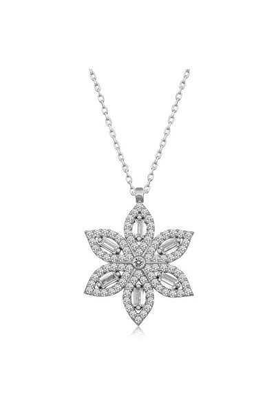 Gumush Gümüş Nergiz Çiçeği Kadın Kolye