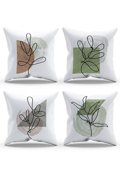 Moud's Двосторонній принт Megu з 4-х комбінованими замшевими чохлами для подушок