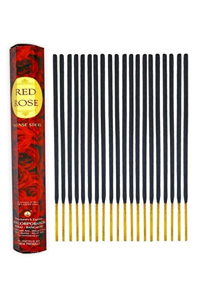 ENJOY SHOP Kırmızı Gül /red Rose Aromalı Çubuk Tütsü 20 Adet / 20 Pieces