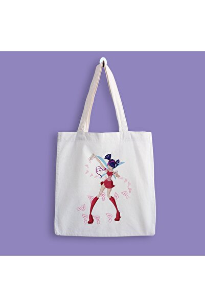 designedfy Geantă din pânză imprimată Winx Musa