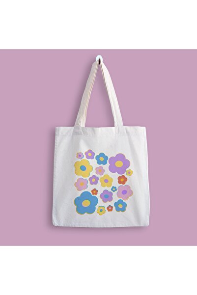 designedfy Geantă din Pânză Imprimată Flower 2