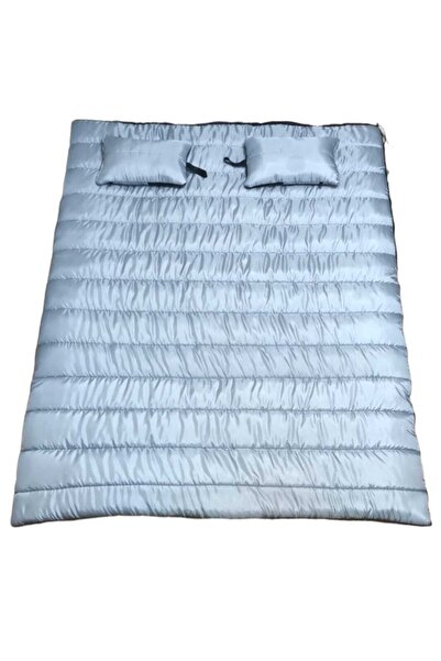 CAMP STORY Neo -23 350 g Fiber + 200 Gr Plush Fleece Padded Double Sleeping Bag Gray