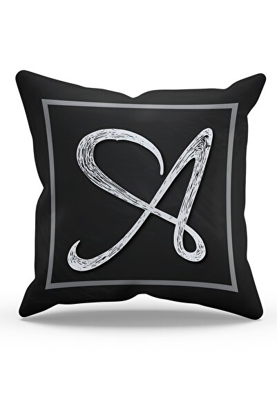 Moud's Κάλυμμα μαξιλαριού ριχτάρι από καστόρι με τυπωμένο γράμμα διπλής όψης