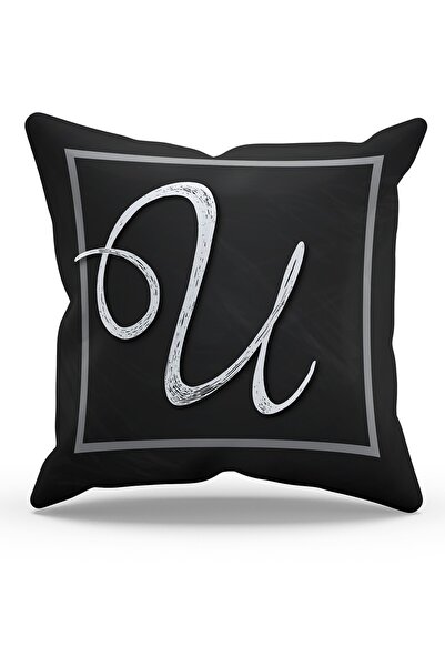 Moud's Двосторонній чохол для подушки з замші з малюнком у вигляді літери U