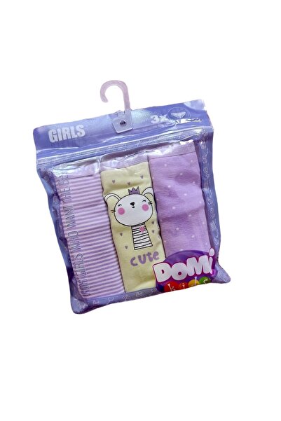 Kız Çocuk Tavşan Slip Külot 3 Lü Paket