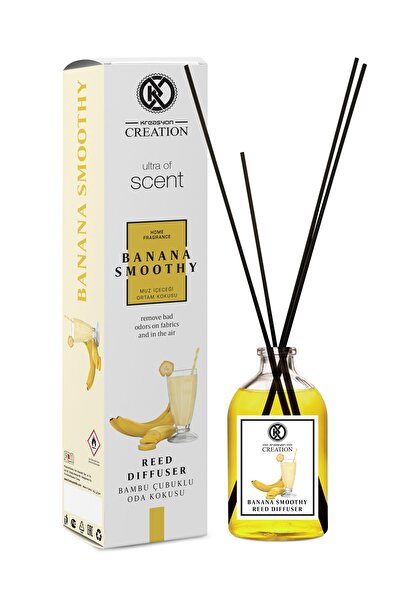 Reed Diffuser Bambu Çubuklu Oda Kokusu 115 Ml Muz Içeceği