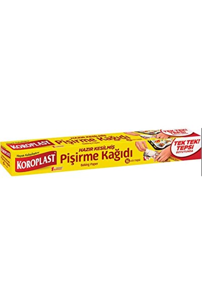 Koroplast Hazır Kesilmiş Pişirme Kağıdı 16 Yaprak 4 Adet