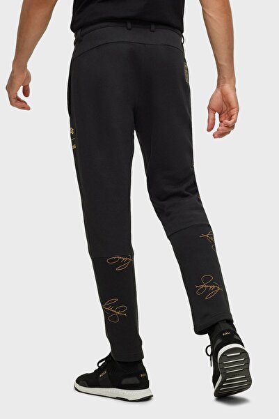 BOSS Rahat Kesim Belden Bağlamalı % 100 Pamuk Pantolon Erkek Pantolon 50476434 001