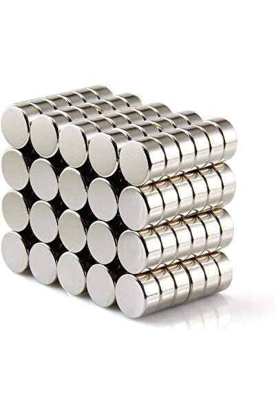AYMAGNET 25 Adet 6mm X 2mm Yuvarlak Güçlü Neodyum Mıknatıs Magnet (25'li Pake...