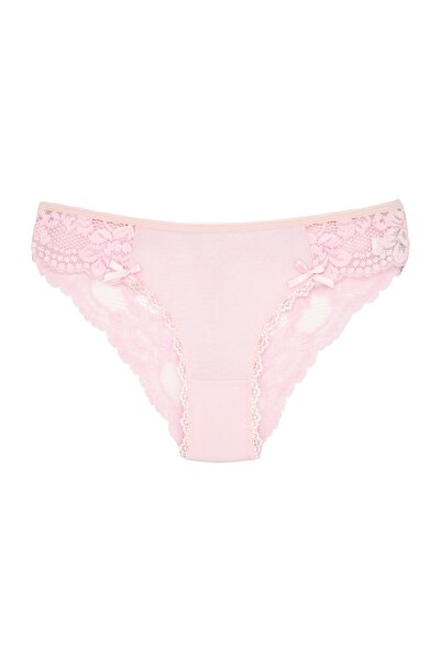 Zena 5-Piece Cotton Sides And Back Lace Briefs Women's Panties