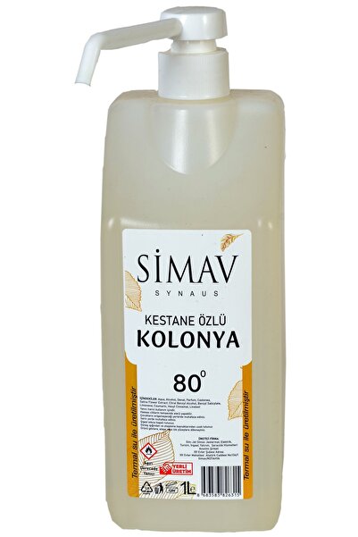 SİMAV SYNAUS Kestane Özlü Ve Termal Sulu Kolonya Spreyli Şişe - 1 Lt