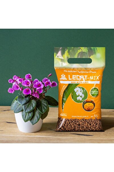 lecat Mix Besin Takviyeli Süs Ve Salon Bitkileri Için 5 Lt. Kil Bilyesi (BESL...