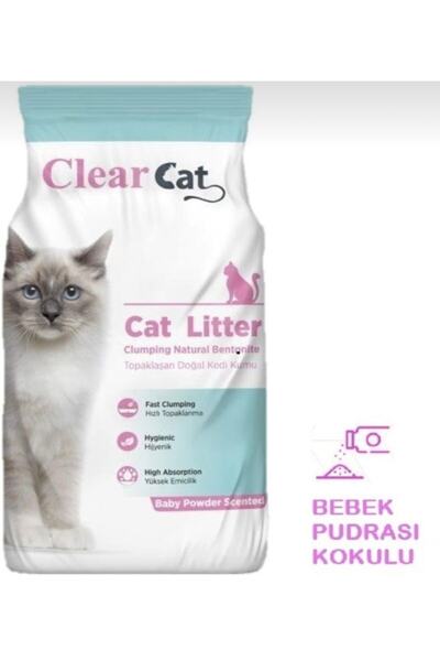 Clear Cat Kedi Kumu Bebek Pudrası Kokulu 5 kg