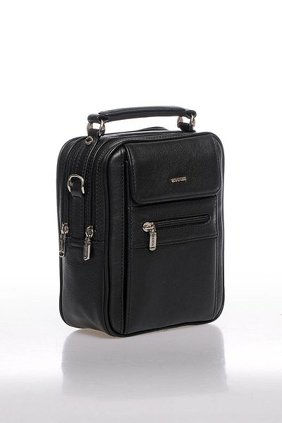 Grande 4589 100% Genuine Leather Men's Handbag Crossbody Bag Black