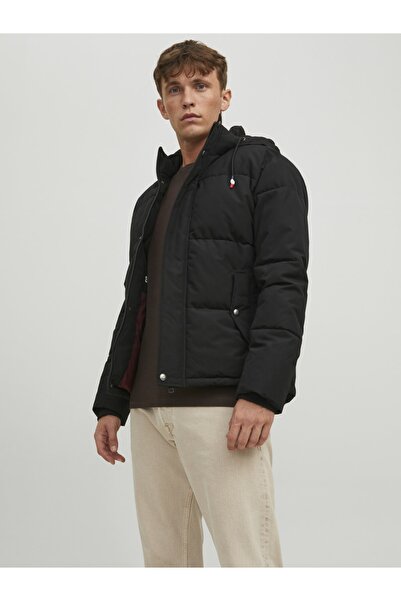 Jack & Jones Jack Jones Erkek Rüzgar Geçirmez Kapüşonlu Mont 12212392