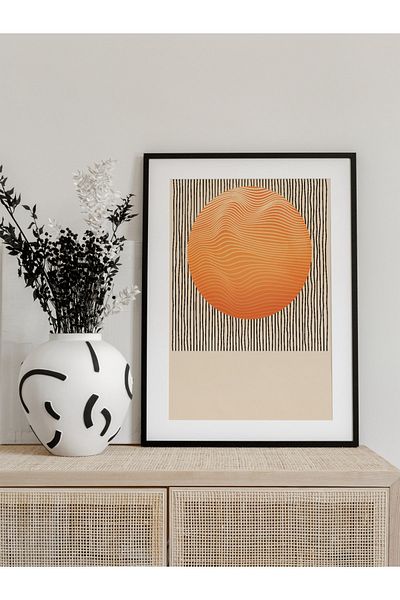 Postifull Pictură murală minimalistă și estetică, poster fără încadrare, decor de perete pentru living, bucătărie și birou