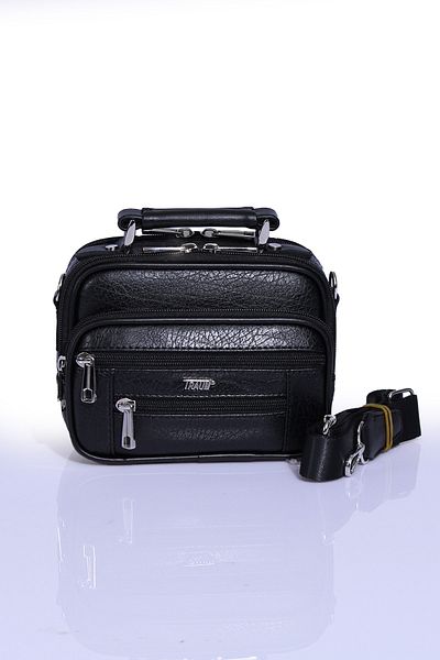By Hakan Traum 019 Steel Case Men's Bag with Hand and Shoulder Strap Black
