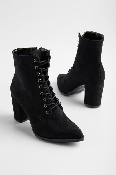 LİLLA Kadın Bağcıklı Yüksek Topuklu Bot