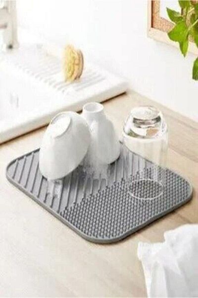 Beka52 Drying Mat Dish Rack - Featured Silicone Dish Mat That Does Not Collect Water