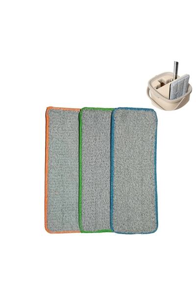 Spin Mop (3 Adet) Mikrofiber Tablet Mop Bezi
