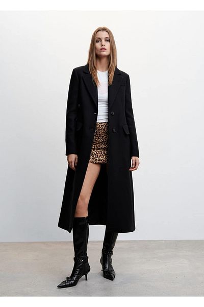 MANGO Woman Long Woolen Coat