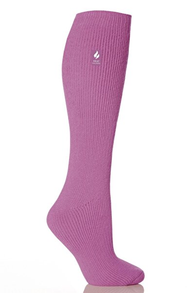 Heat Holders Long Koyu Pembe Dizaltı Termal Kadın Çorabı