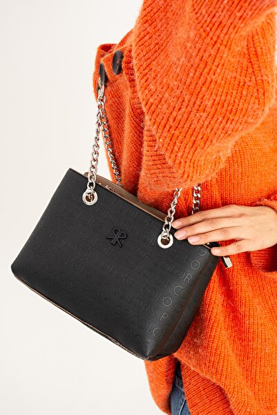 ImPolo Geanta de dama Lorin Black Sand 18x26 de umar