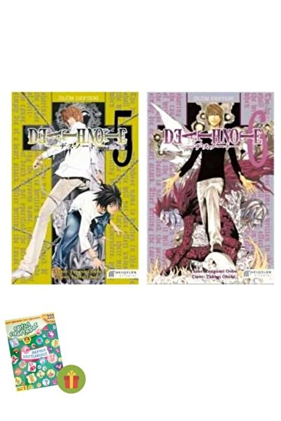 AKILÇELEN YAYINEVİ Sticker Hediyeli - Death Note - Ölüm Defteri - 2 Kitap Tür...