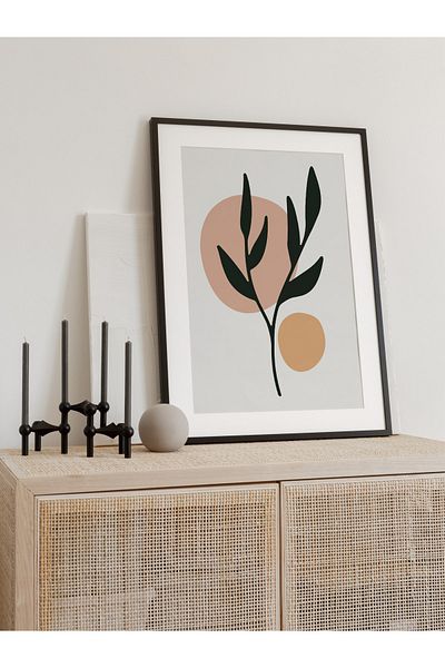 Postifull Pictură murală botanică și estetică, poster fără încadrare, decor de perete pentru living, bucătărie și birou