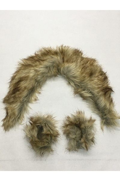 karantuhafiye Fur Collar / Collar Fur Sleeve Set