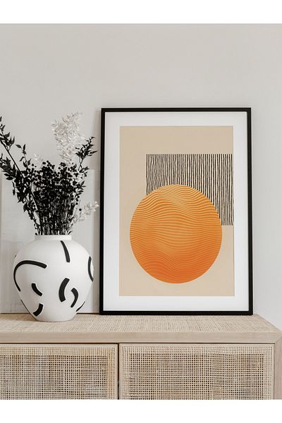 Postifull Pictură murală minimalistă și estetică, poster fără încadrare, decor de perete pentru living, bucătărie și birou