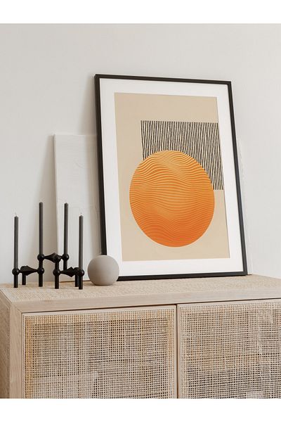 Postifull Pictură murală minimalistă și estetică, poster fără încadrare, decor de perete pentru living, bucătărie și birou